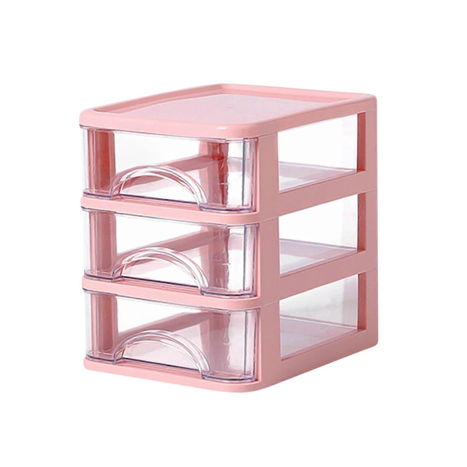 Storage Boxes Desktop Storage Box, Transparent Small Drawer Desk, Plastic Mini Storage Box, Stationery Storage Box_c24071120