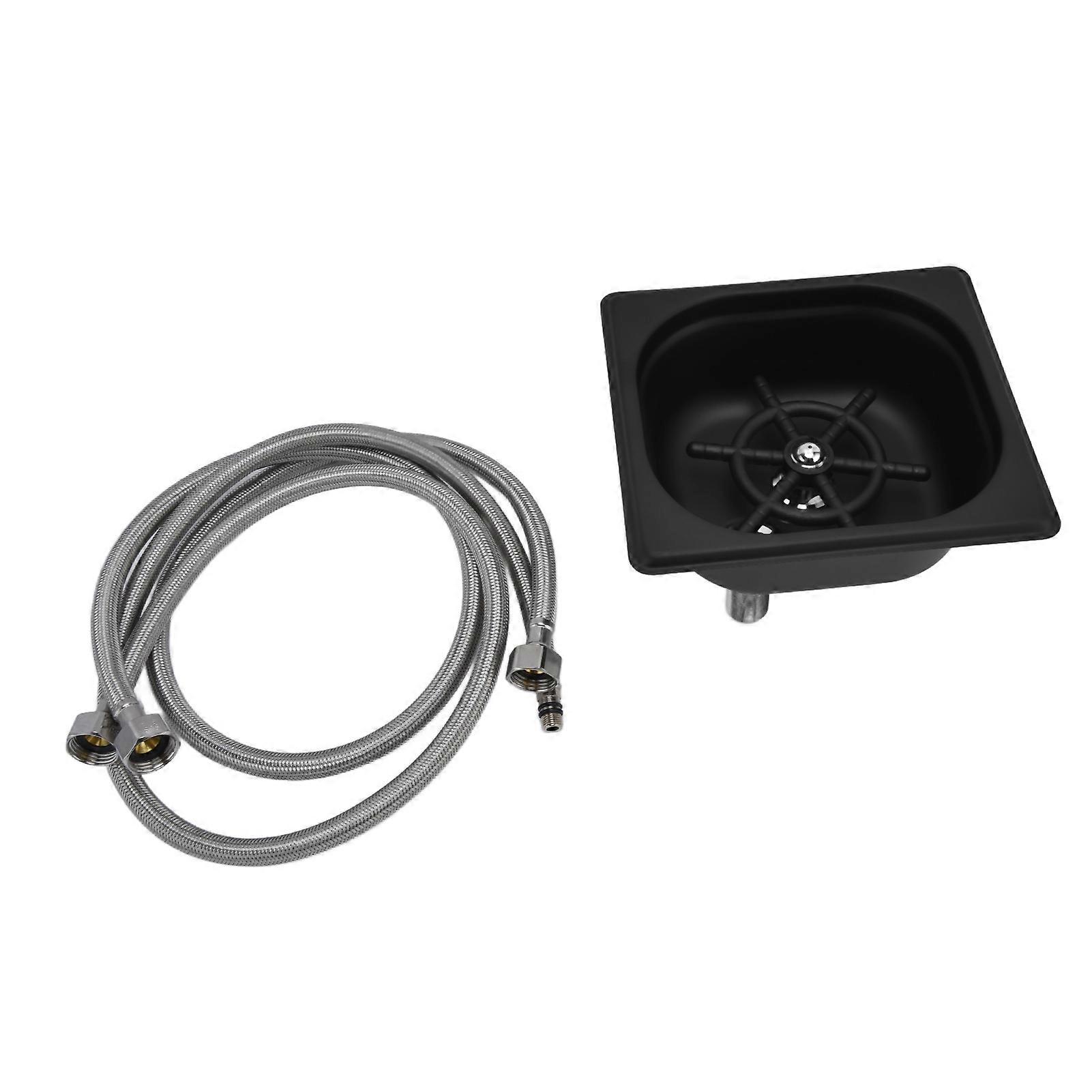 Üvegöblítő rozsdamentes acél automatikus csészemosó tisztító bárhoz Pub Étterem Kávézó HotelBlack