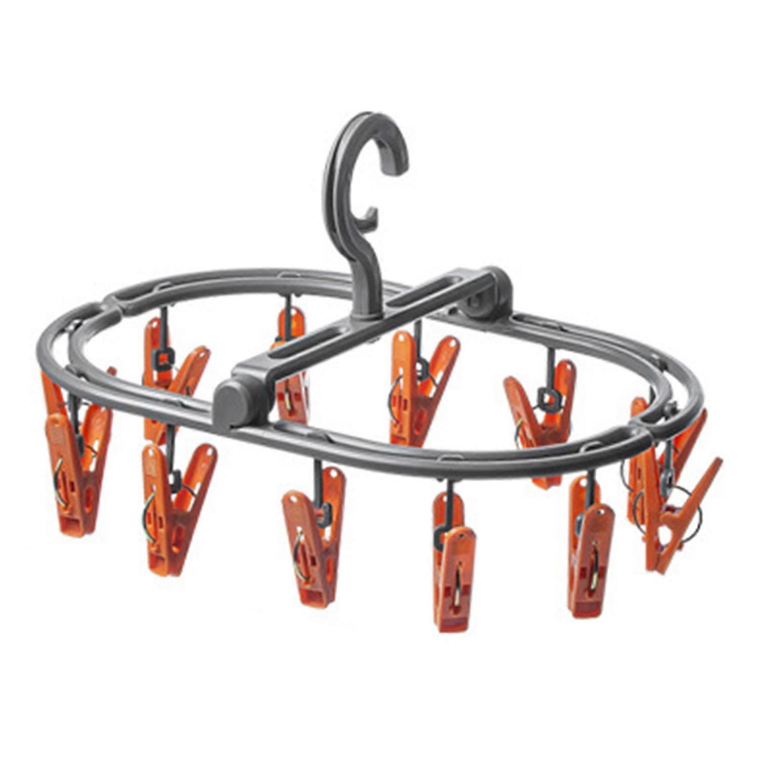 Folding Drying Rack Multi-Functional Space-Saving Portable Clothing Hanger for Bras Underwear Socks 