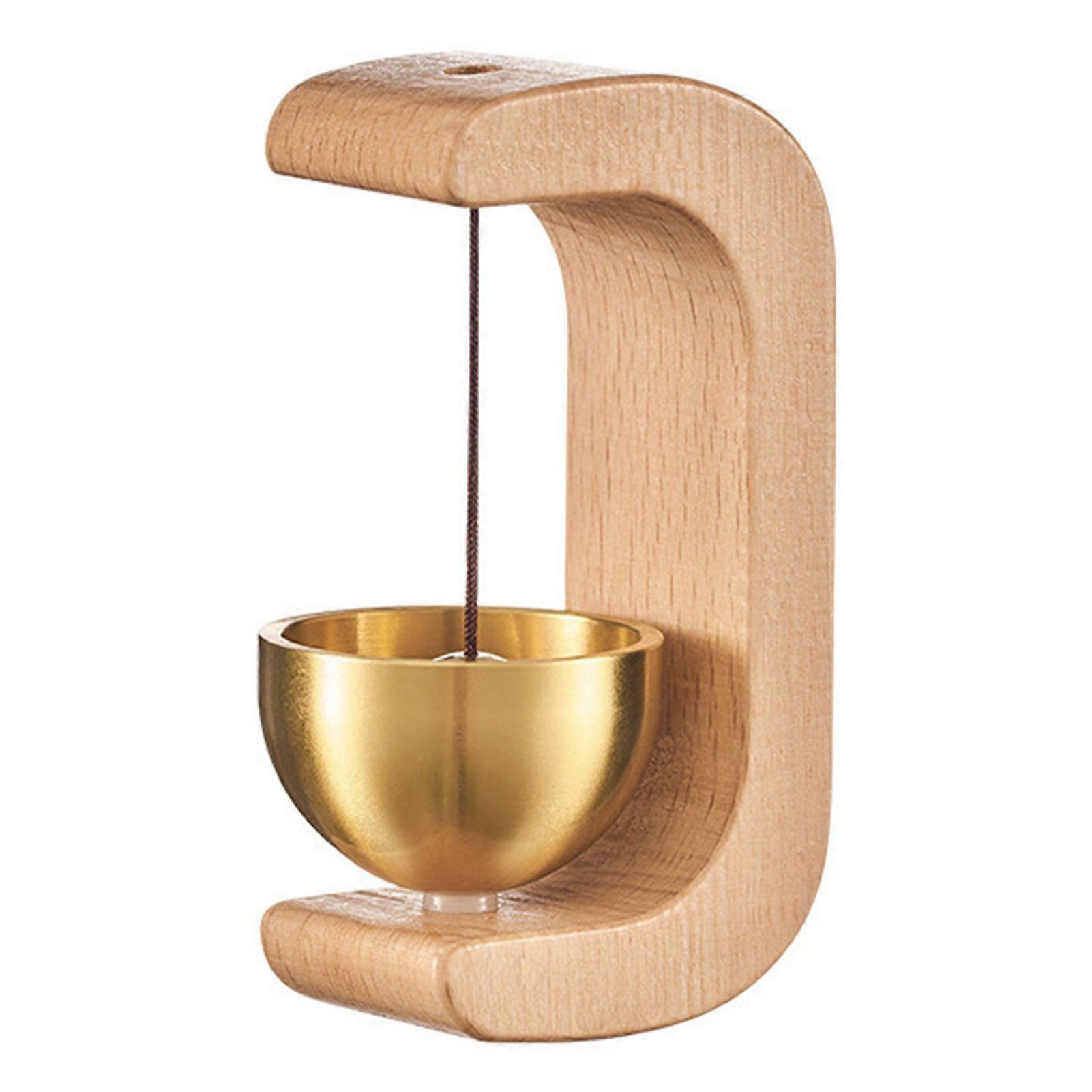 Japanese Wooden Door Bell Rustic Magnetic Entrance Bell Stylish Modern Rustic Shopkeepers Chimes for Home