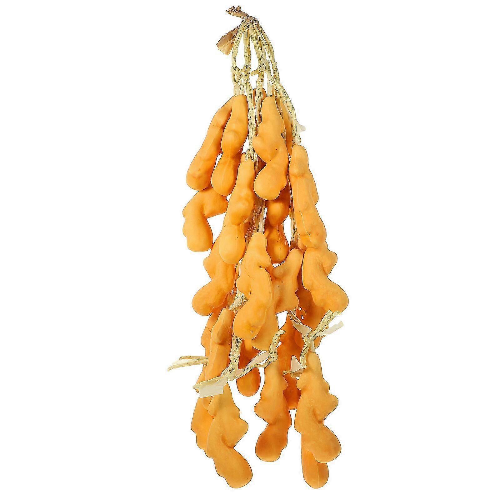 5pcs Hanging Fake Ginger Strings Decorative Ginger String Decors Simulated Photo Props