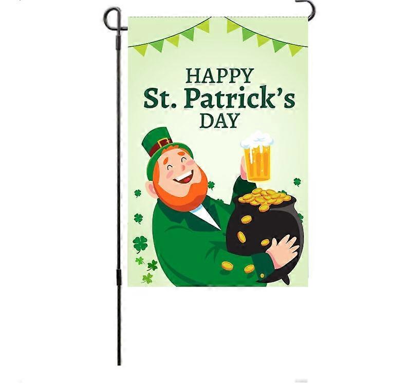 Double-Layer Shamrock Garden Flag, Long-Lasting