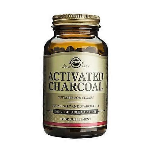 Activated Vegetable Charcoal 100 vegetable capsules