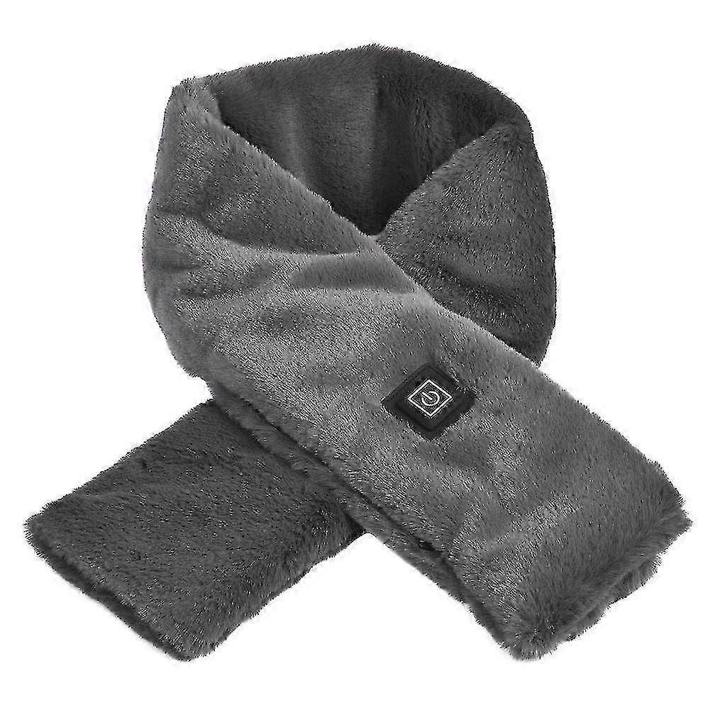 Z Électrique Chauffant Echarpe Imitation Lapin Fourrure Hiver Chaud Chauffant Echarpe Usb Rechargeable Col cervical