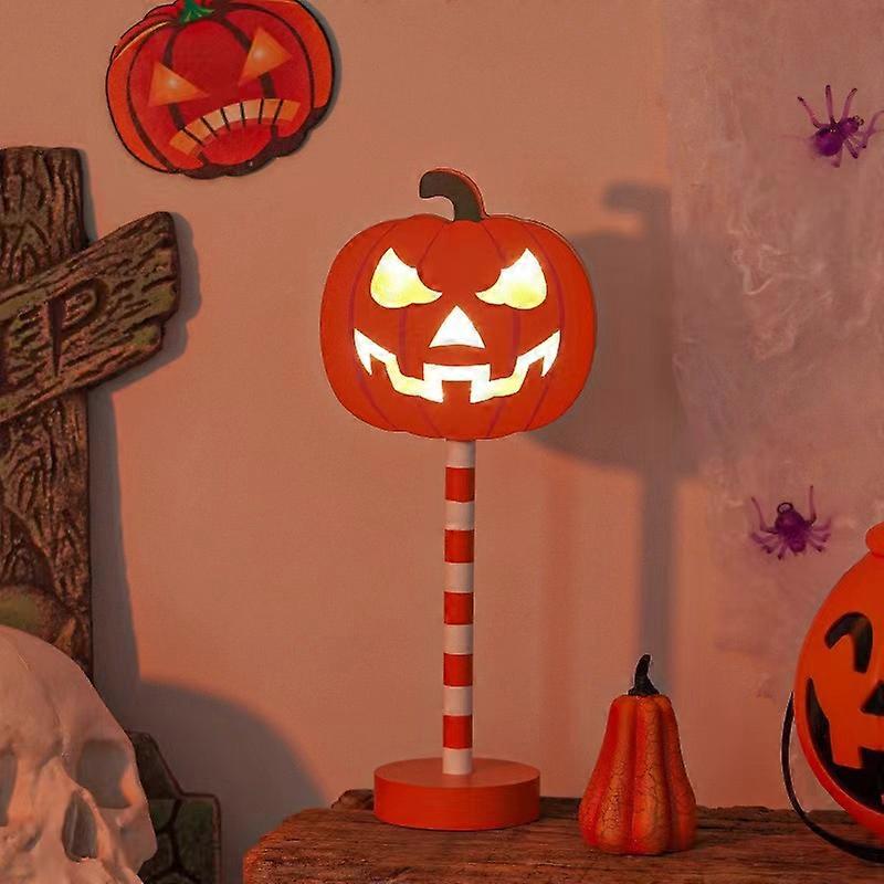 Decore com luzes LED de abóbora risonha para o Halloween