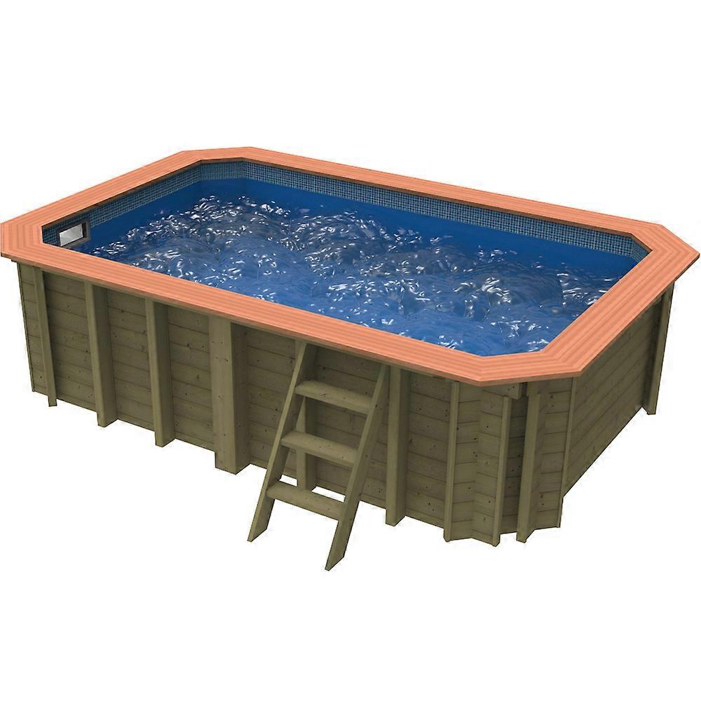 Plastica Wooden Exercise Pool Package With PLAIN liner