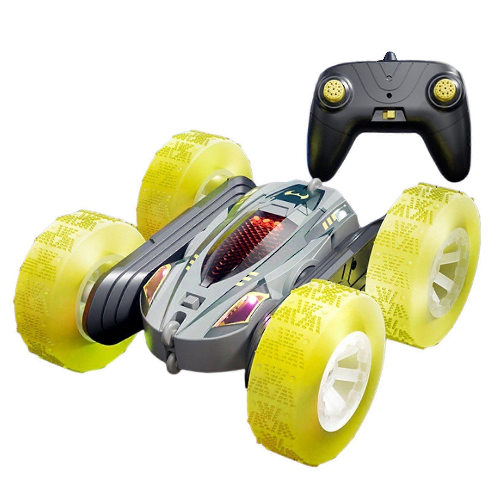 2.4G Stunt RC-Car Off Road Electric Race Double Sided 360 RTR Toy with LED Light for Kids