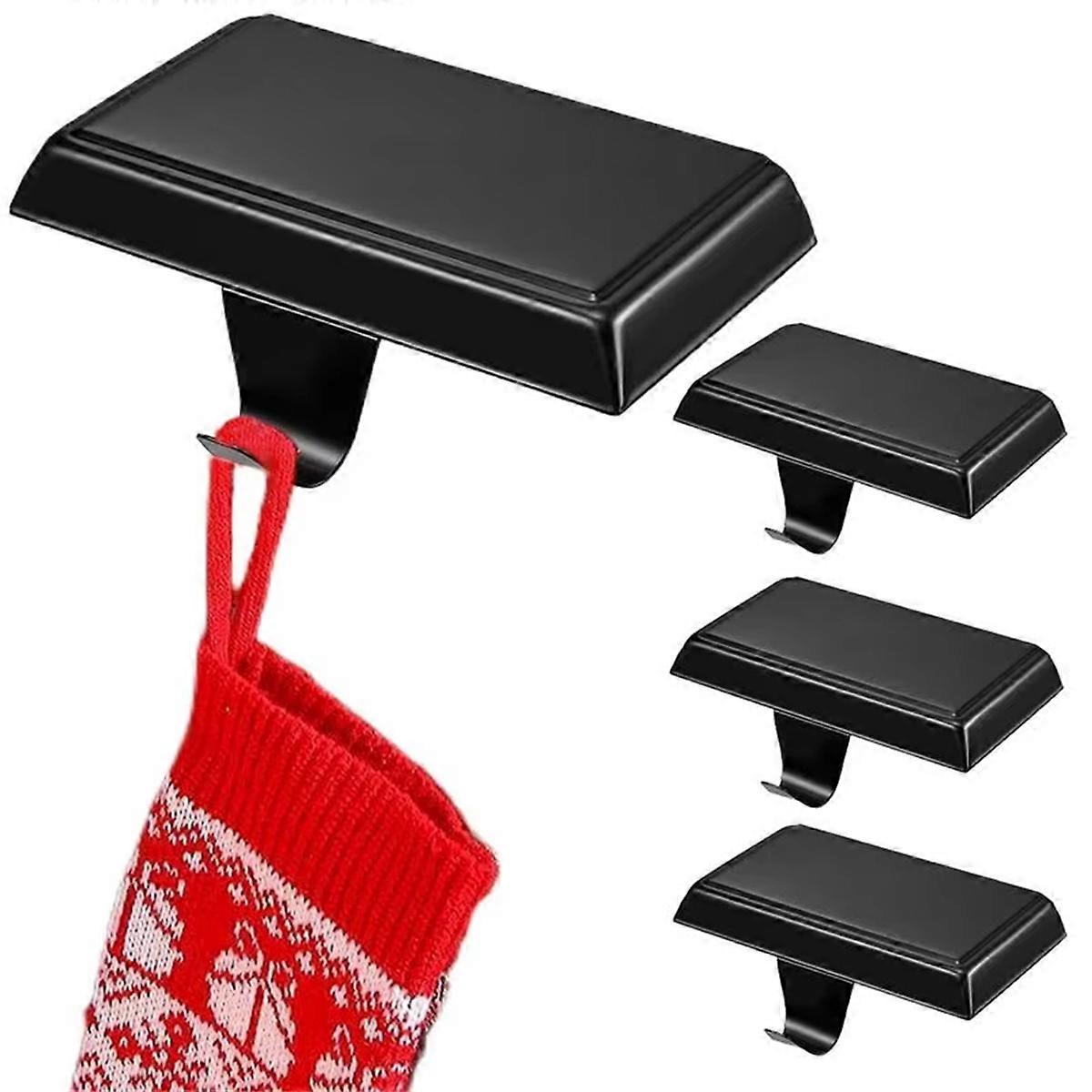 Multi-Purpose Hooks Fireplace Gifts Stocking Hangers Metal Table Edge Storage Racks Garland Mantel Clips for Home