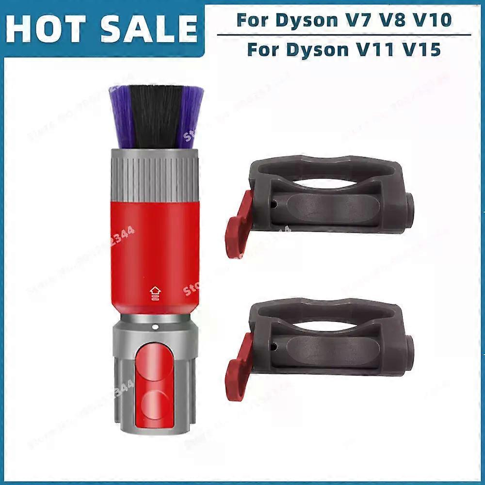 Applies to with Dyson V7 V8 V10 V11 V15 Replacement Parts Accessories Trigger Lock Traceless Scratch-free Dust Brush Attachment