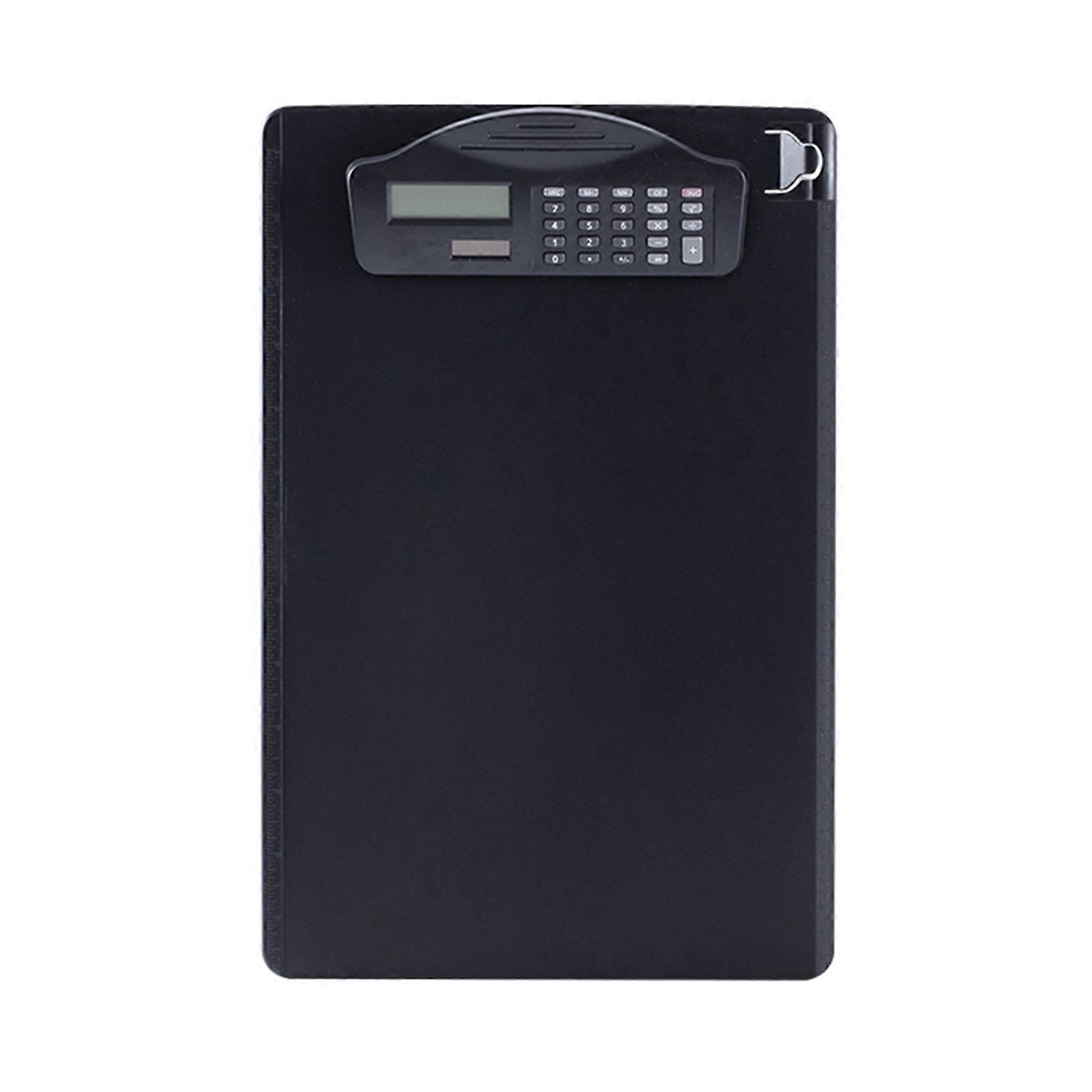 Multifunctional Clipboard with Binder Calculator Writing Pad Pen Slot & Scale for A4 Paper File Suitable for Student Office Business File