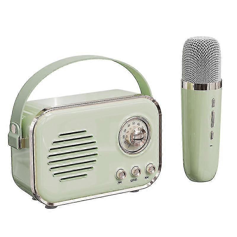 P33 Plus Fm Radio Bluetooth Speaker With Wireless Microphone Home Karaoke Machine