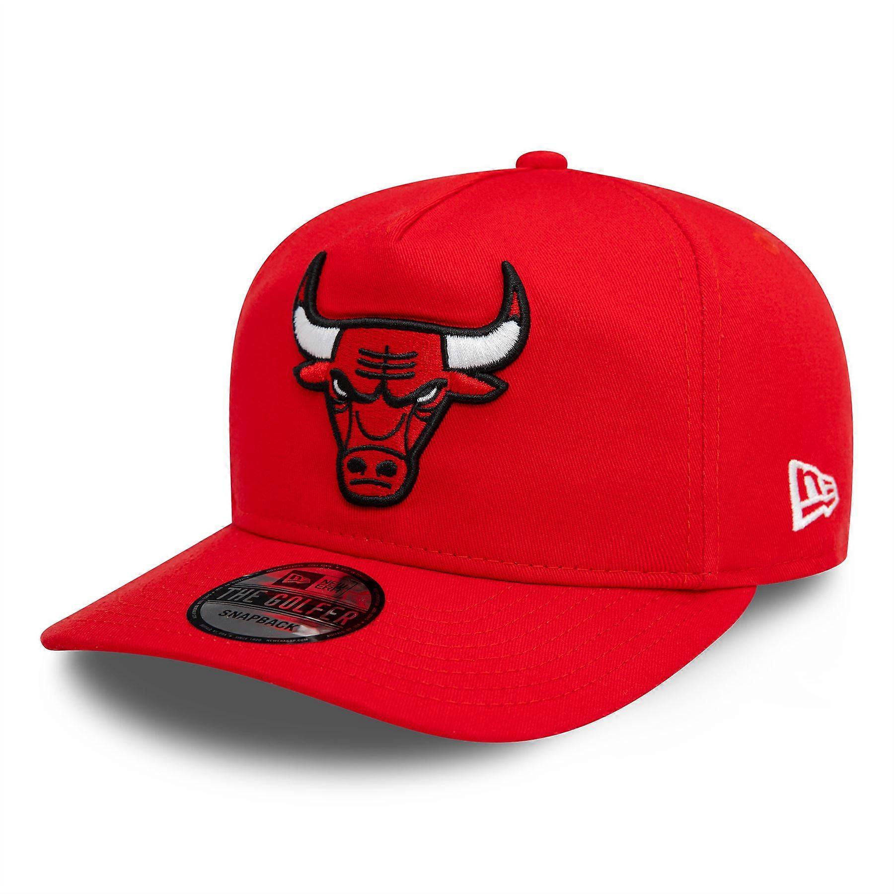 Chicago Bulls Washed Golfer Adjustable Black Cap