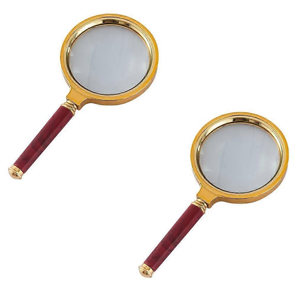 High-definition hand-held magnifying glass 10 times high magnification spotlight ignition children, students, the elderly, reading and observing insec