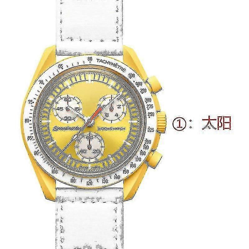 11 Colors Ceramic Case Nylon Material Strap Comfortable To Wear Six-pin Multi-function Quartz Watch