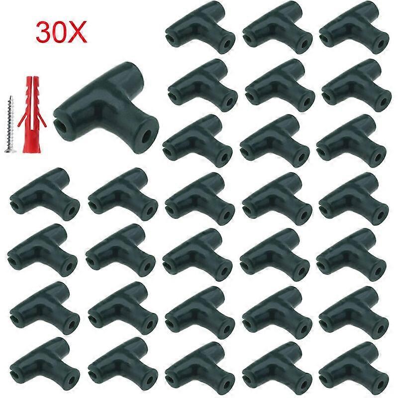 Wall Fence Clips - 30pcs Wall Fence Clips Fastener, Kit with Anchor Screws for Chicken Wire Frame