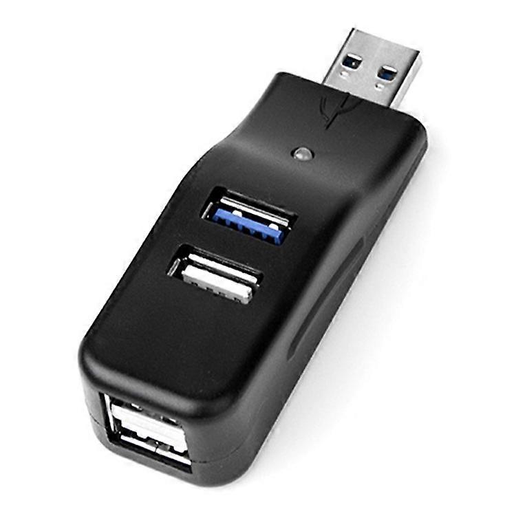 HUB19 Duckbill Shape Mini USB Splitter 4-port USB Hub Extender, USB3.0x1 + USB2.0x3