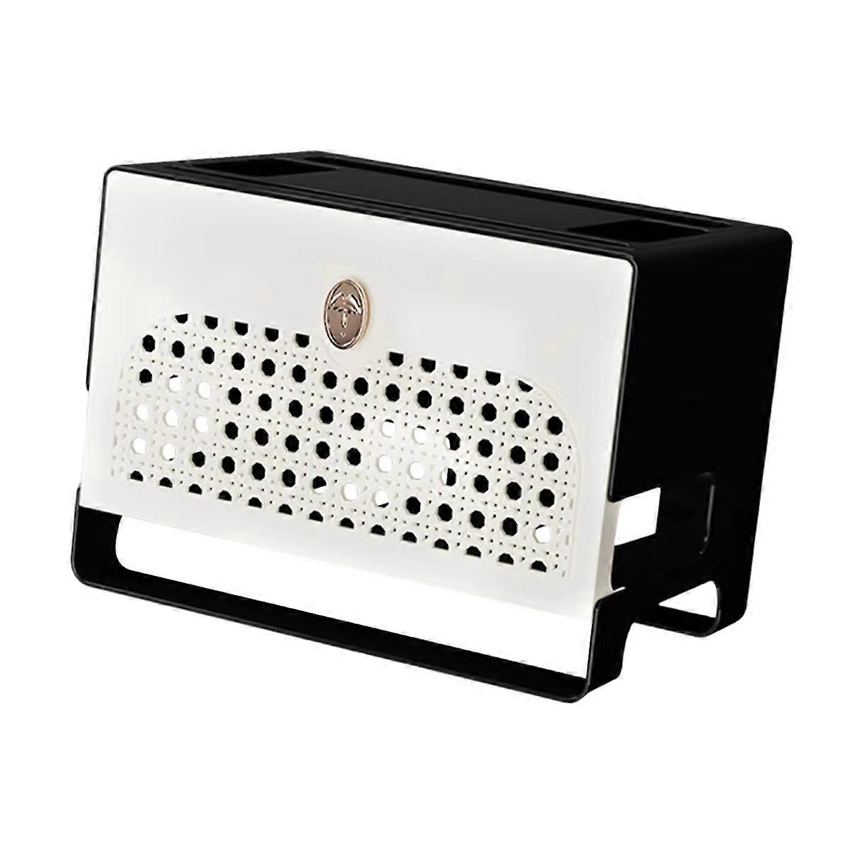 Cable Management Box for Power Outlets, Router,TV Wires, USB Hub - Hollow Panel Design Multifunctional Cord Organizer B