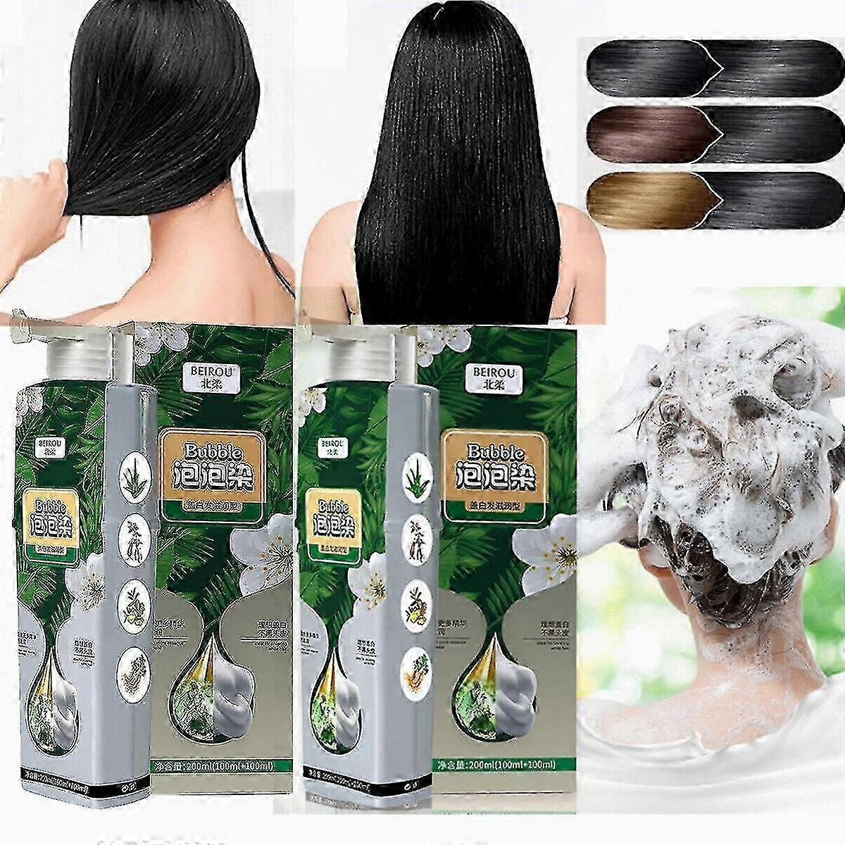 Plant Extract For Grey Bubble Dye, Plant Bubble Dye Shampoo,100% New