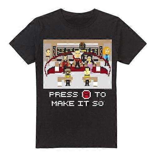 Star Trek Mens Make It So Pixel T-Shirt
