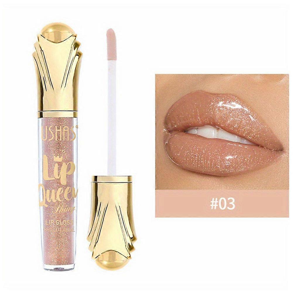 USHAS Hot Matte Scepter Beauty Lip Gloss Gilt Glitter Langanhaltend feuchtigkeitsspendend