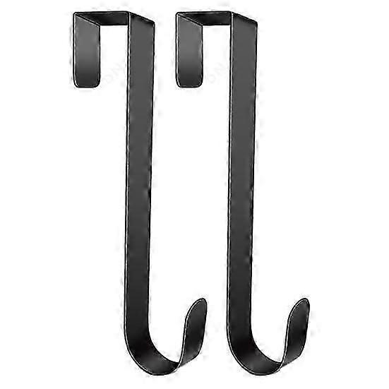 2Pcs Wreath Hangers Metal Door Wreath Hooks Rustproof Corrosion Resistant Not Easily Desuitable formed Front Door Wreath Hooks Garland Hangers
