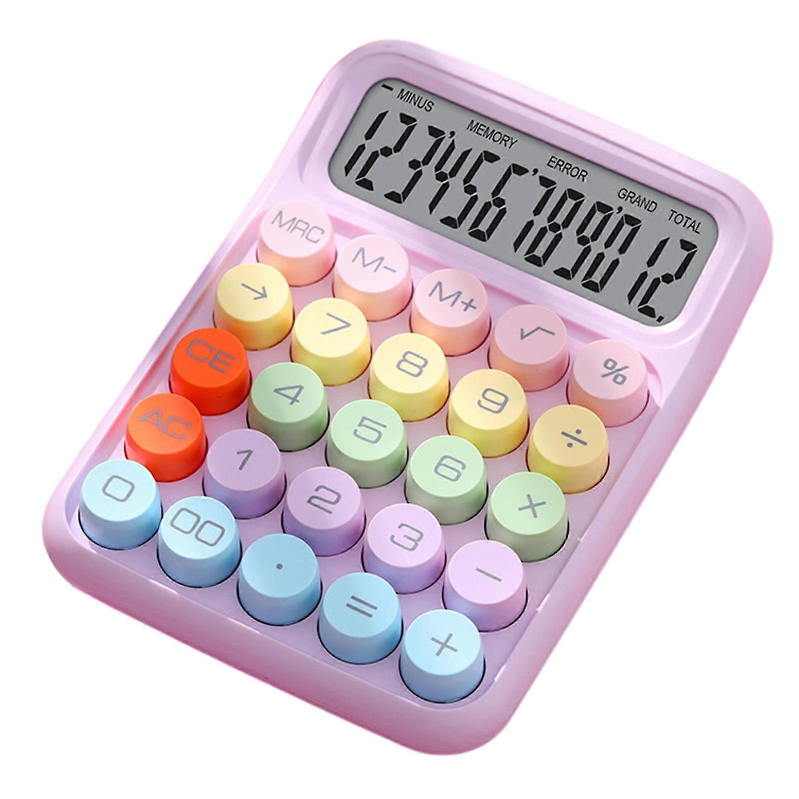 Desk Calculator Basic Office Calculator Easy to Press, 12Digit Calculator