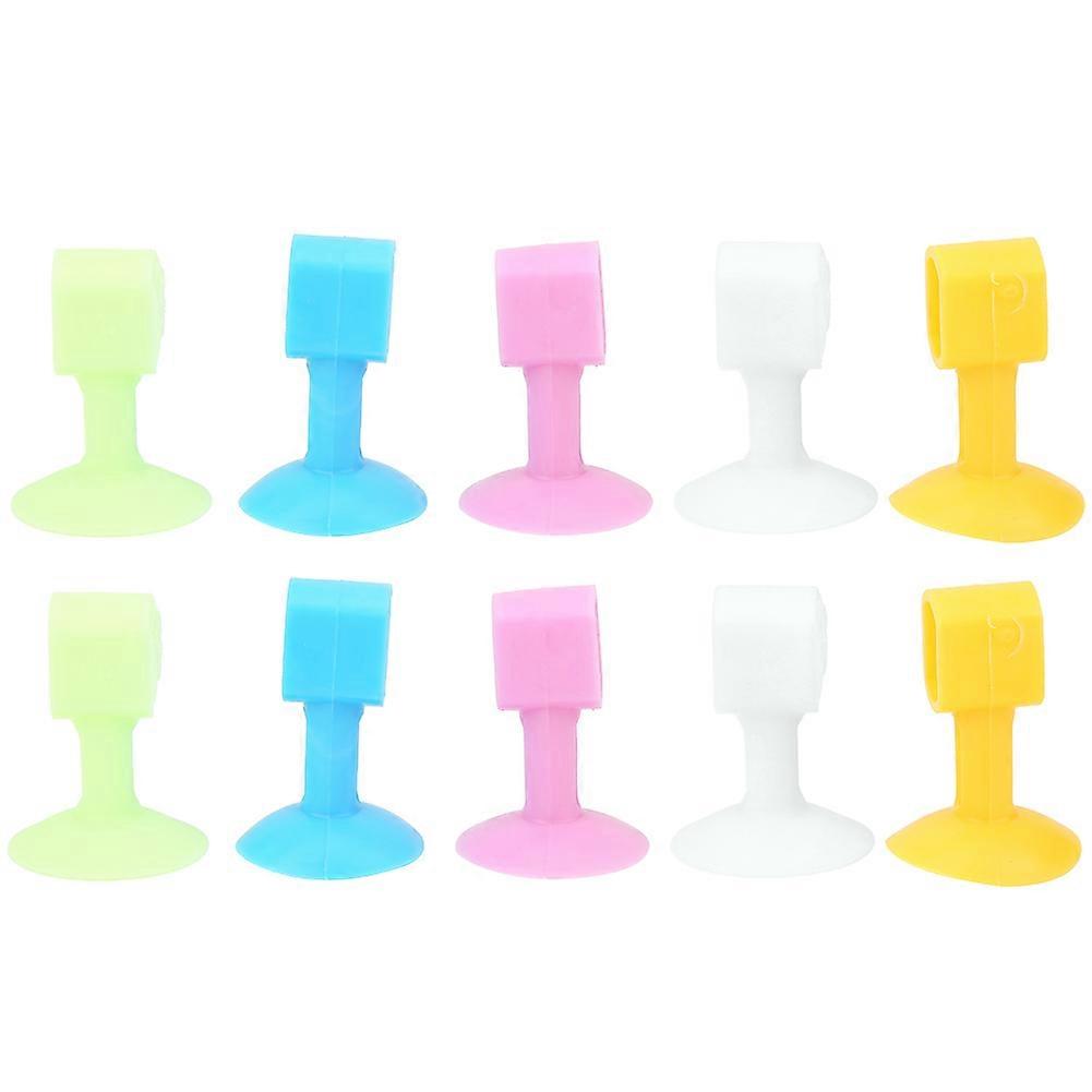 10Pcs Silicone Door Stopper Bumper for Home Office, Multifunctional Anti-Collision Phone Support, Durable and Soft Material