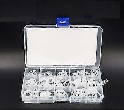 225 PCSの明確な食品等級のシリコーン ゴム製Oリング シールのキットのOシール リングの異なったサイズ