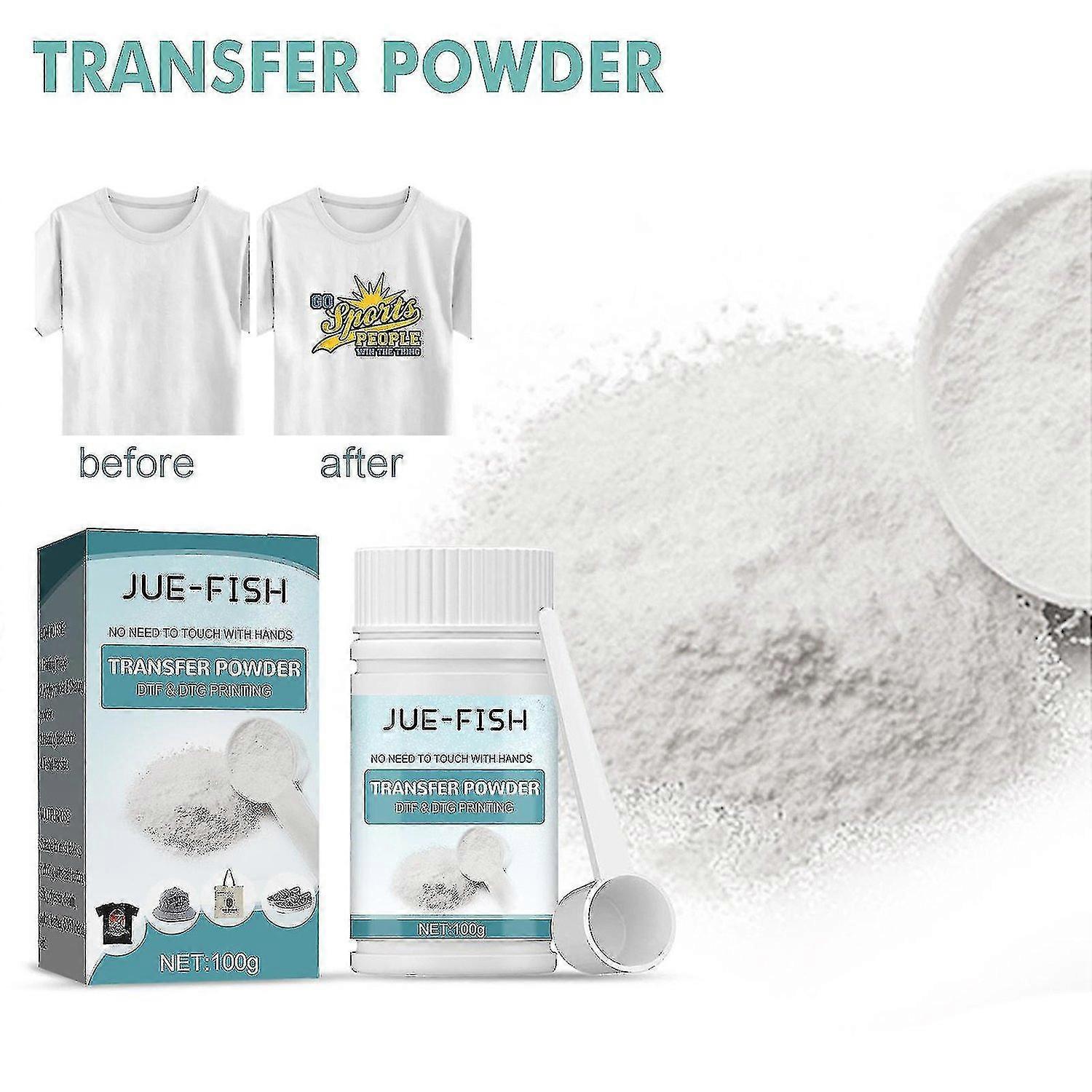 Transferpulver, weißer digitaler Transfer-Schmelzklebstoff, schwarze oder dunkel gefärbte Kleidungsstücke, Schmelzklebstoff