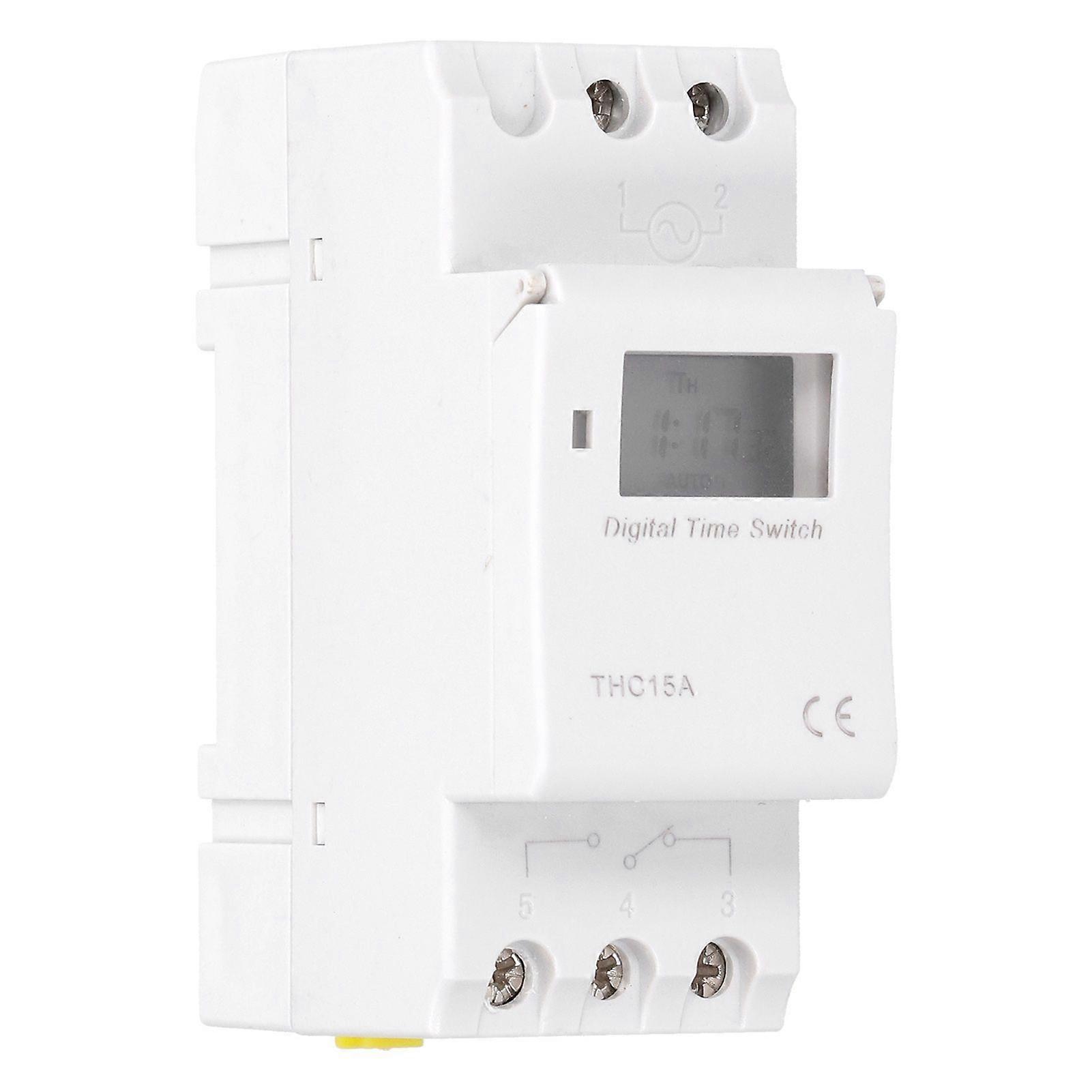 Digital Time Switch Real Time Display High Accuracy Anti Interference Programmable Timer Switch