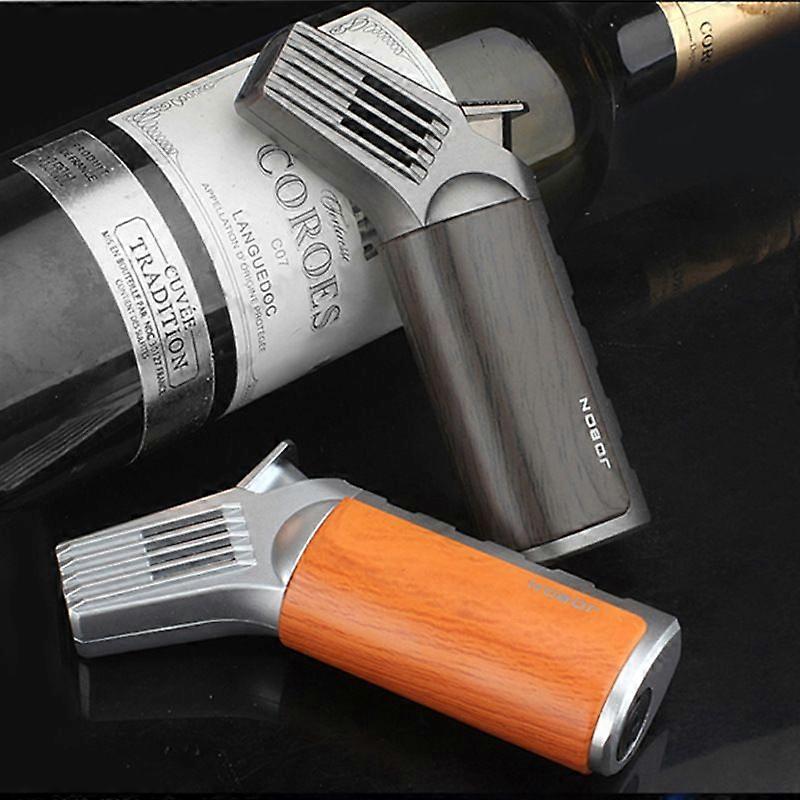 Zhongbang 191 Creative Windproof Single Flame Torch Lighter Metal Lockable Flame Gas Cigarette Lighter Gift Box Wholesale