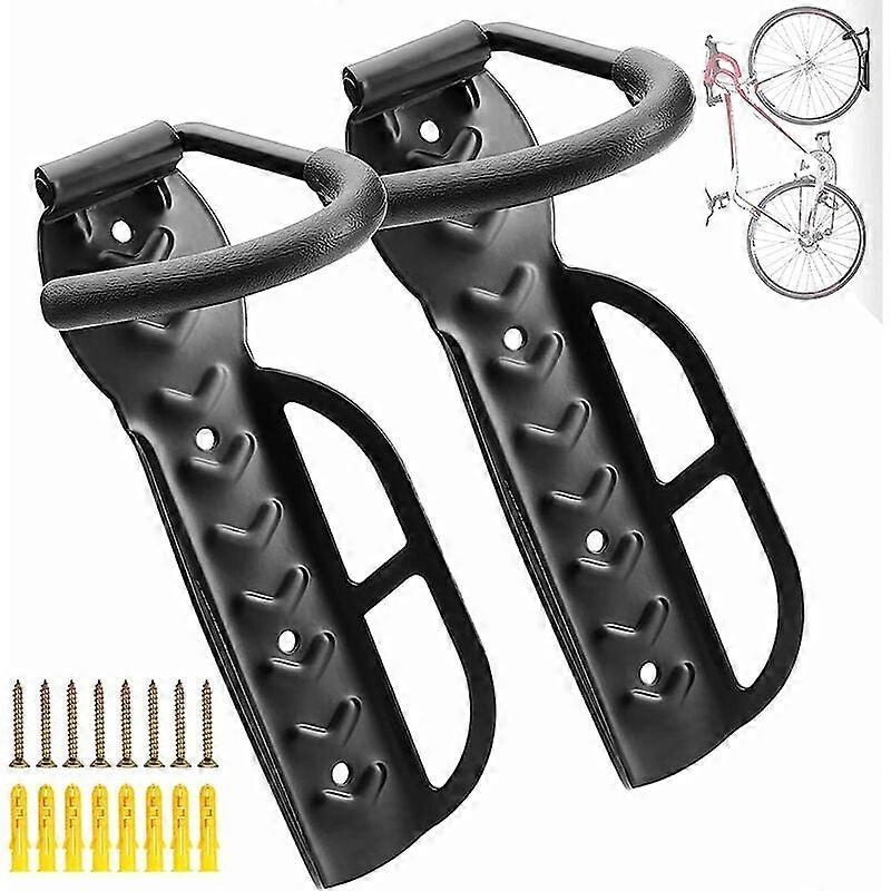 Bike Rack Garage With Military Grade Steel Frame, Anti Scratch Vertical Storage For Multiple Bike Types, Supports Up To 30 Kg With Innovative Hook
