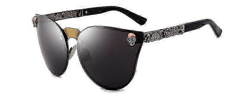 SBSG Rimless Skull Design Cat Eye Sunglasses UV400 Protection