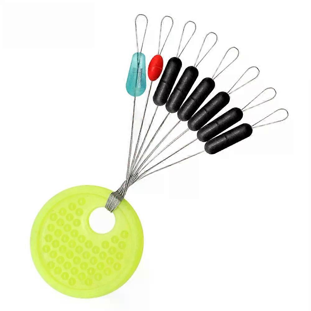 10 Group 60pcs Rubber Space Bean Connector Fishing Tackle Professional Fishing Float Fishing Line Stopper Fishing Bobber Float