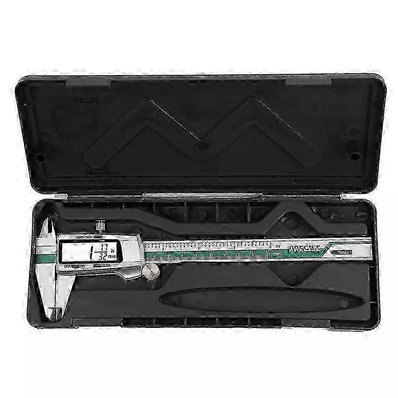 Rostfritt stål Digital Display Caliper 150mm Fraktion / MM / Tum Hög precision Rostfritt Stål LCD Vernier Caliper Mätverktyg