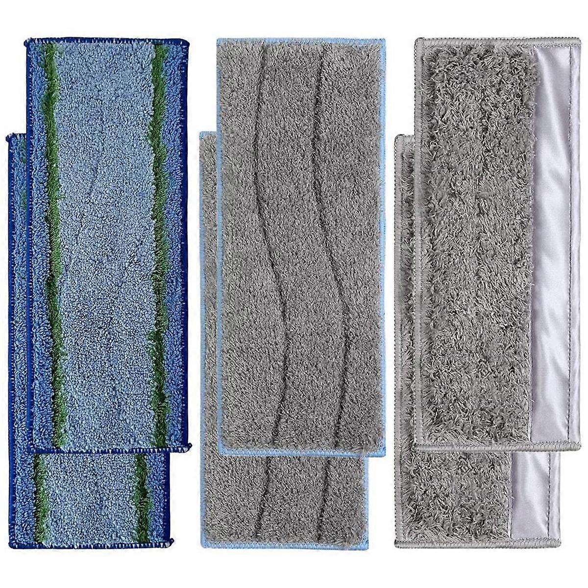 6 Pack Detachable Mop Pads for M6 Series Robot