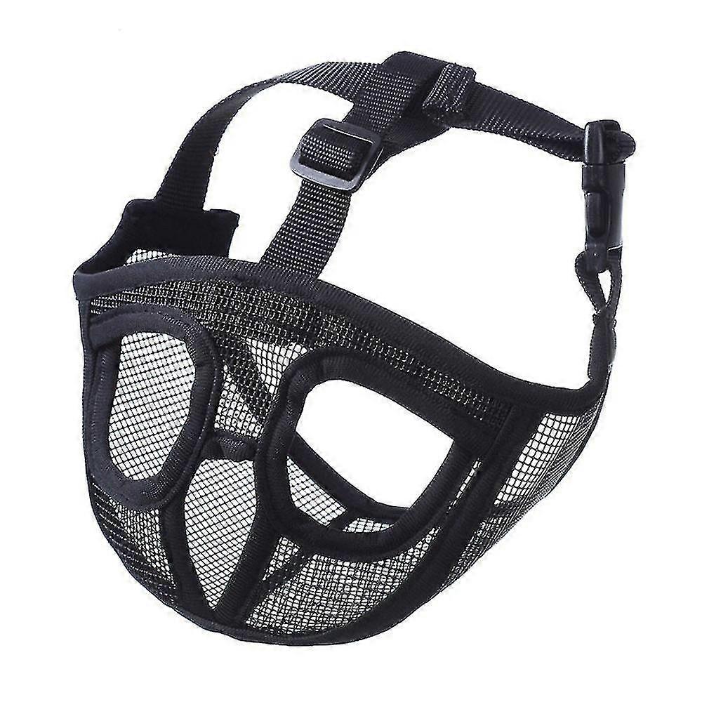Dog Muzzle, Flat-Faced Dogs, Breathable Mesh, Adjustable