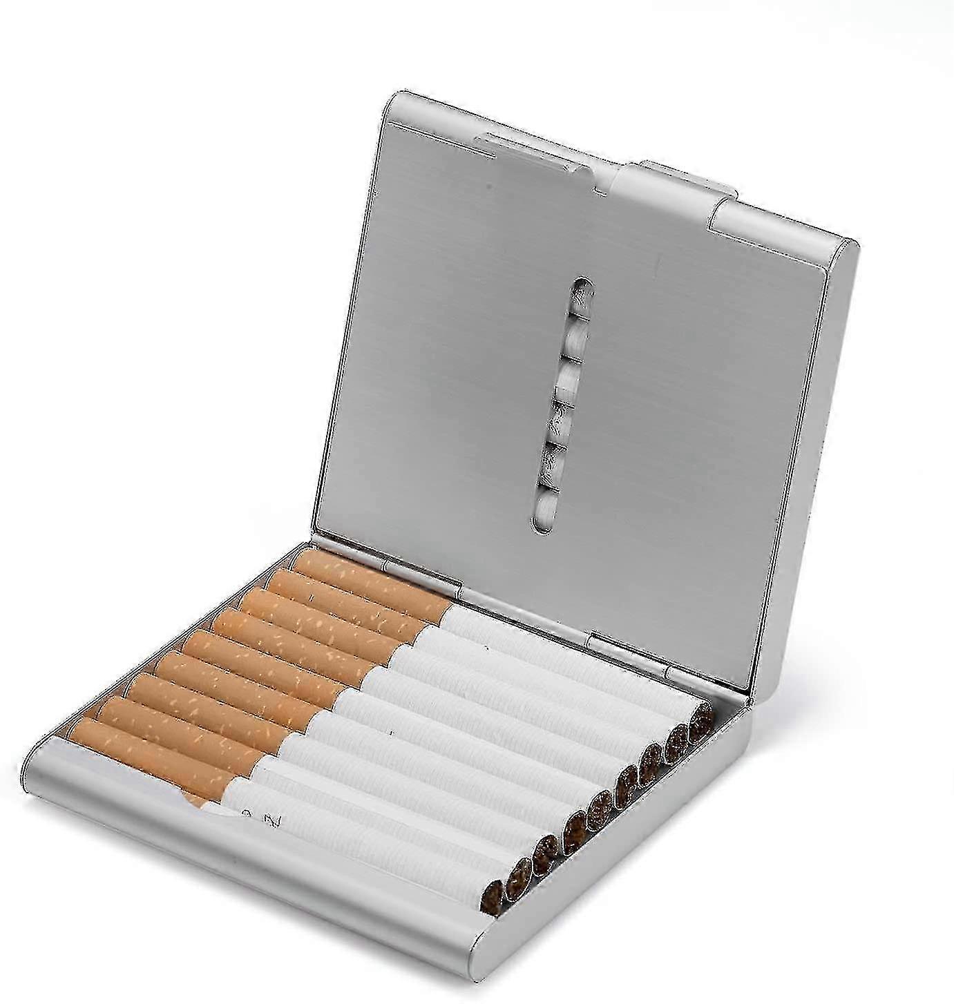 Metal Cigarette Case with Capacity for 20 Cigarettes