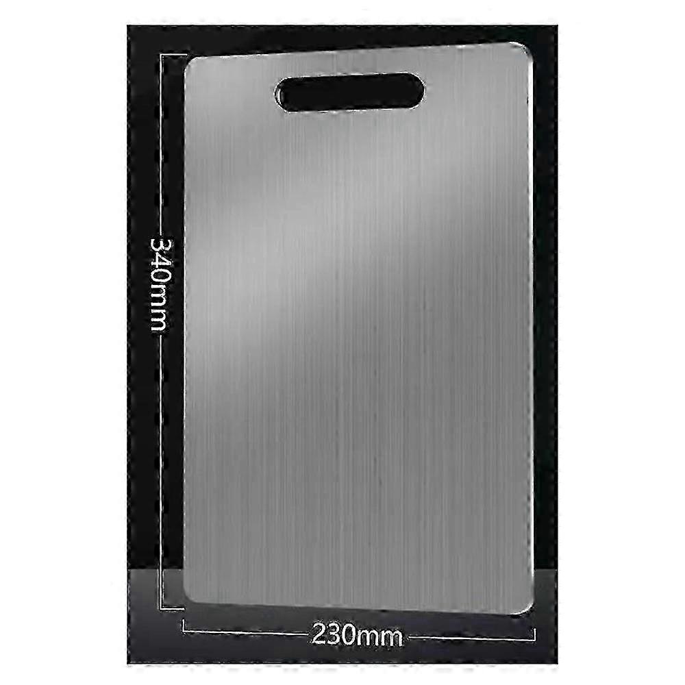 Titanium chopping board for cooking with non-slip surface