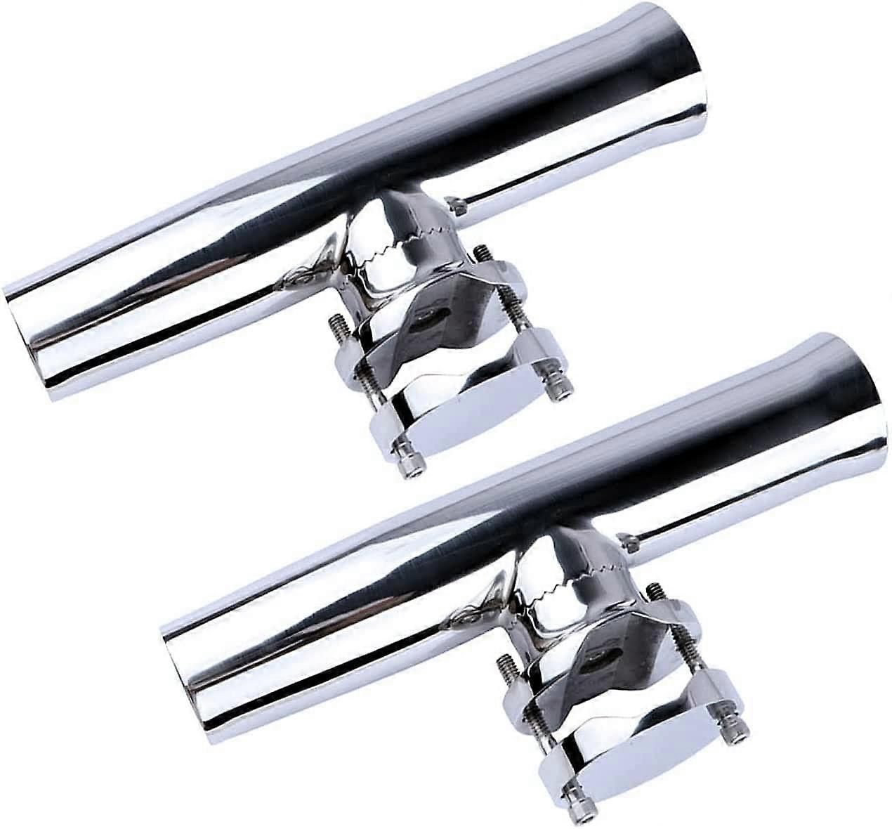 2 件装不锈钢锦标赛式钓鱼竿架,适用于船 1-1/4“ 至 2” 导轨