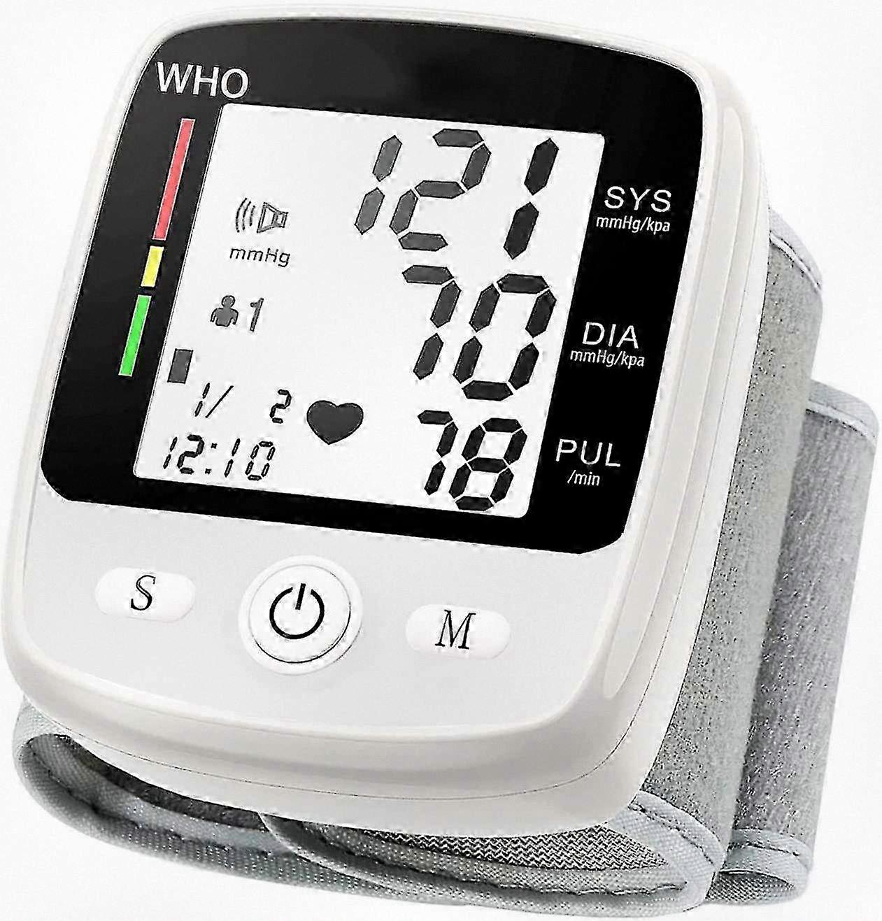 Automatic Digital Wrist Blood Pressure Monitor with USB Rechargeable Function (94 chars)