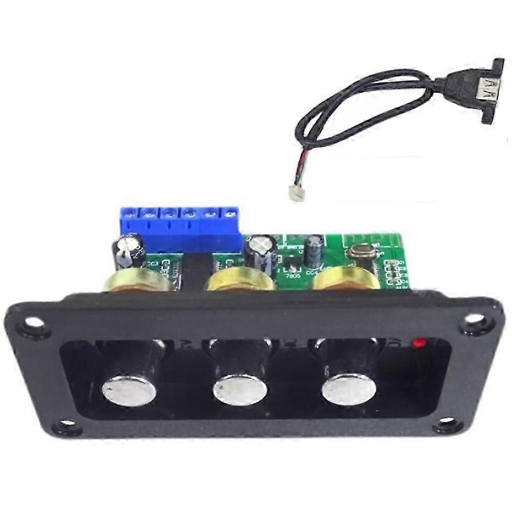 Bluetooth 5.0 Amplifier Power Audio Board 30W Mono Stage Power Amplifier Board, U Disk Decoder, wit