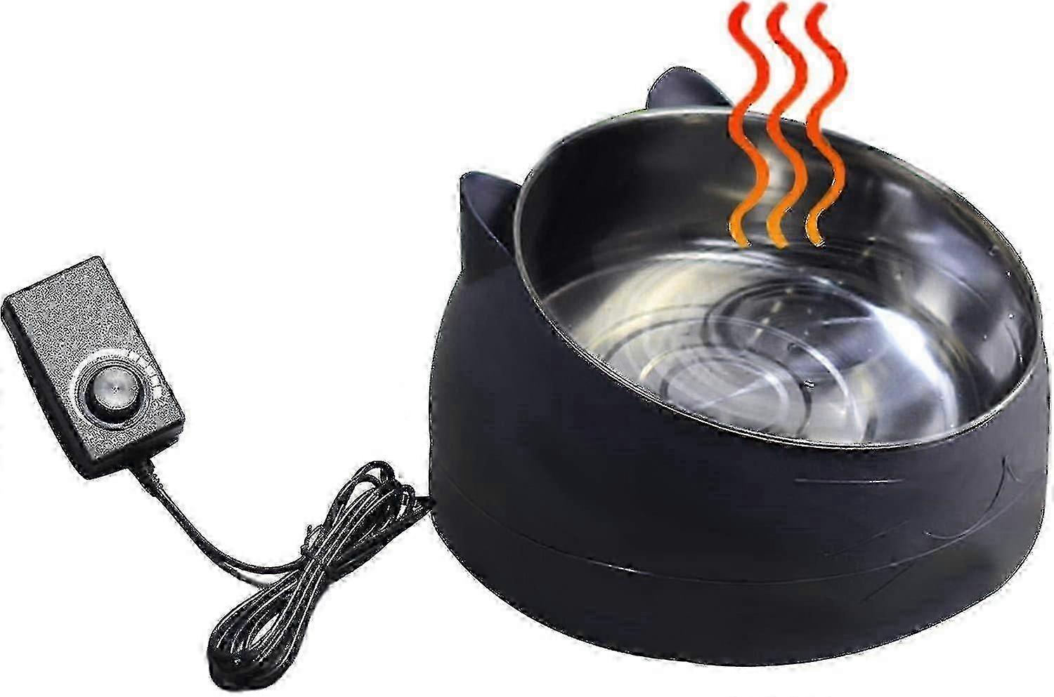 Safe Heated Water Bowl for Dogs Cats Small Animals