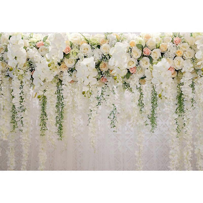 Flowers Wall Photography Backdrops for Photo Studio Portrait Wedding Photo Vinyl Cloth Printed 3D Background 120x80cm