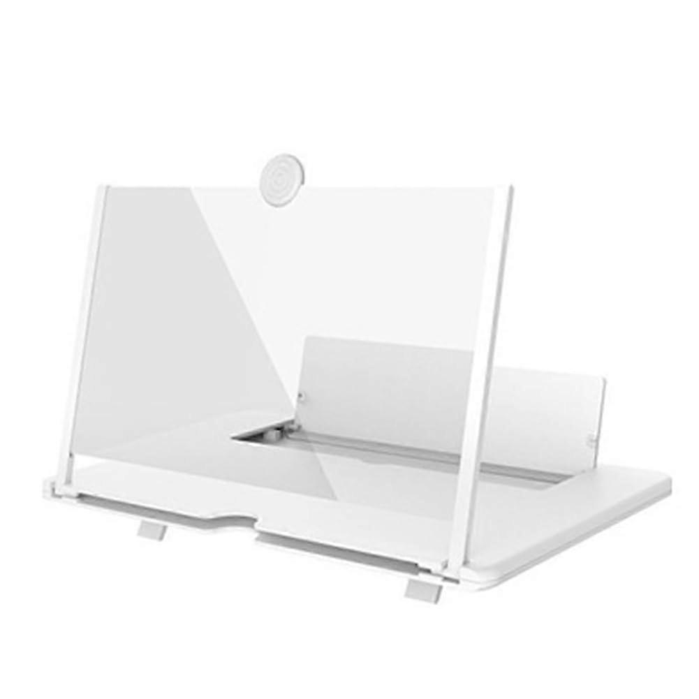 3D HD Mobile Phone Screen Magnifier Movie Video Stand Amplifier Desktop Phone Holder 18 Inch,A 1 PCS, White, 500703660A1