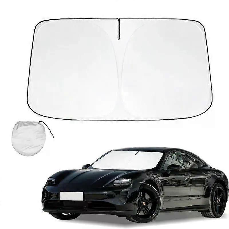 Windshield Sun Shade for Porsche Taycan 118 Accessories Sunshade Window Sun Visor Protector Foldable Blocks UV Rays