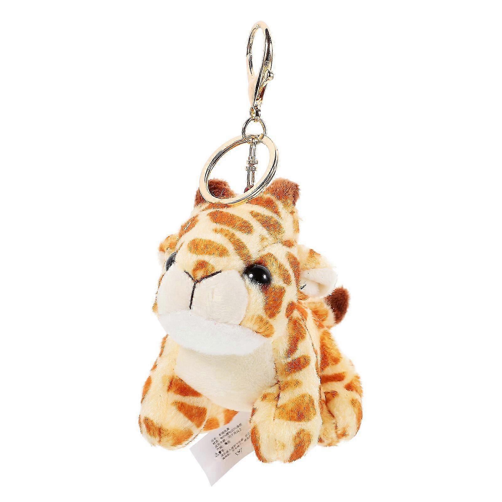 Plush Keychain Stuffed Animal Giraffe Aesthetic Bag Charm Keychain Fluffy Keychain