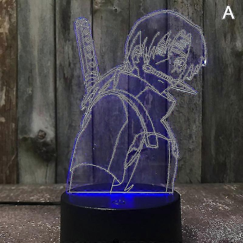 3D Naruto Team Uzumaki LED Night Light - Naruto Sasuke Sakura Figure Lamp