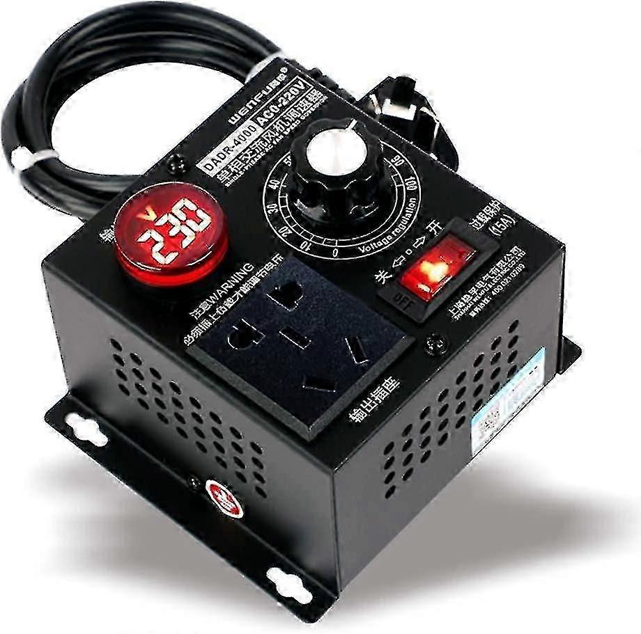 Dimmer, Ac 220v 9a 4000w Scr Voltage Regulator Motor Fan Regulator Speed Controller Dimmer