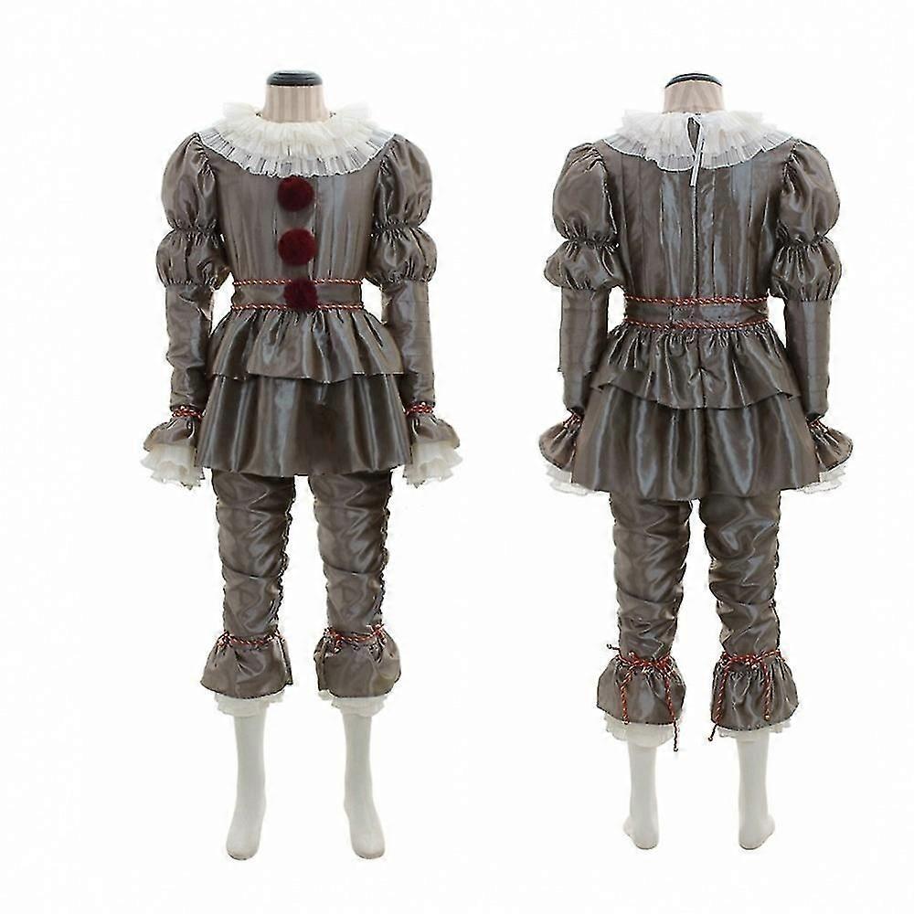 Darkgray Halloween Cosplay Costume Clown Pennywise Carnival Costume